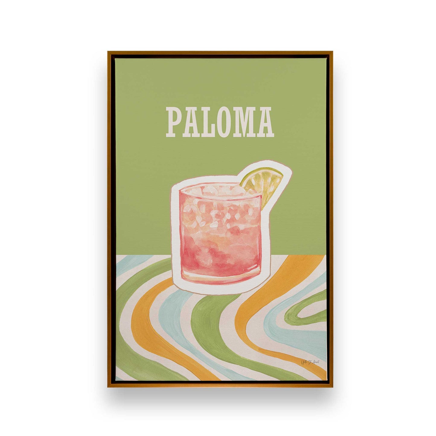 [Color:Polished Gold], Picture of art in a Polished Gold frame