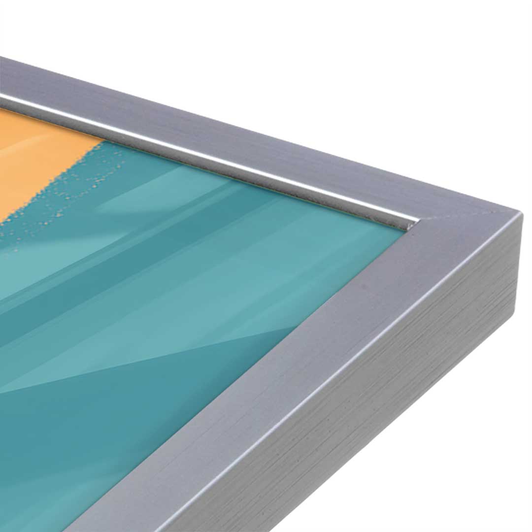 [Color:Polished Chrome], Picture of art in a Polished Chrome frame at an angle