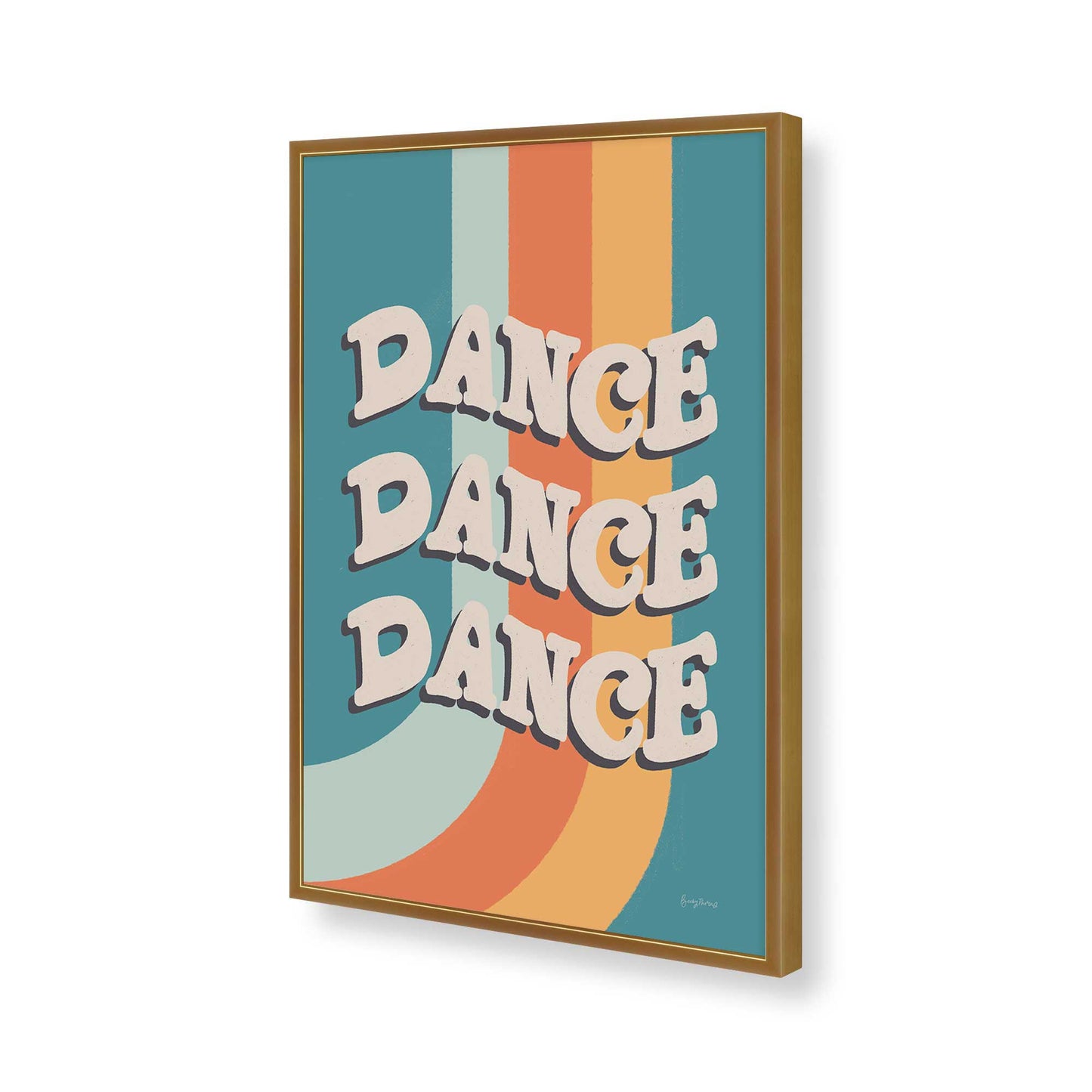 [Color:Polished Gold], Picture of art in a Polished Gold frame of the corner