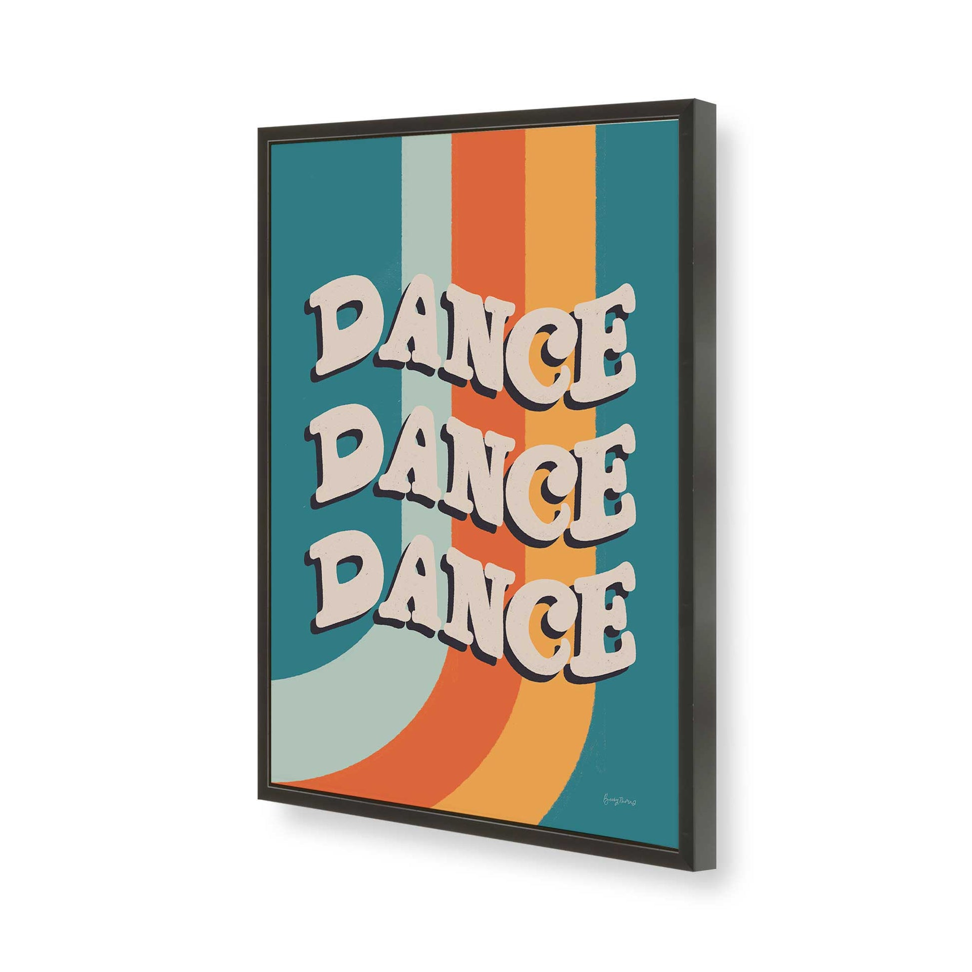 [Color:Satin Black], Picture of art in a Satin Black frame of the corner