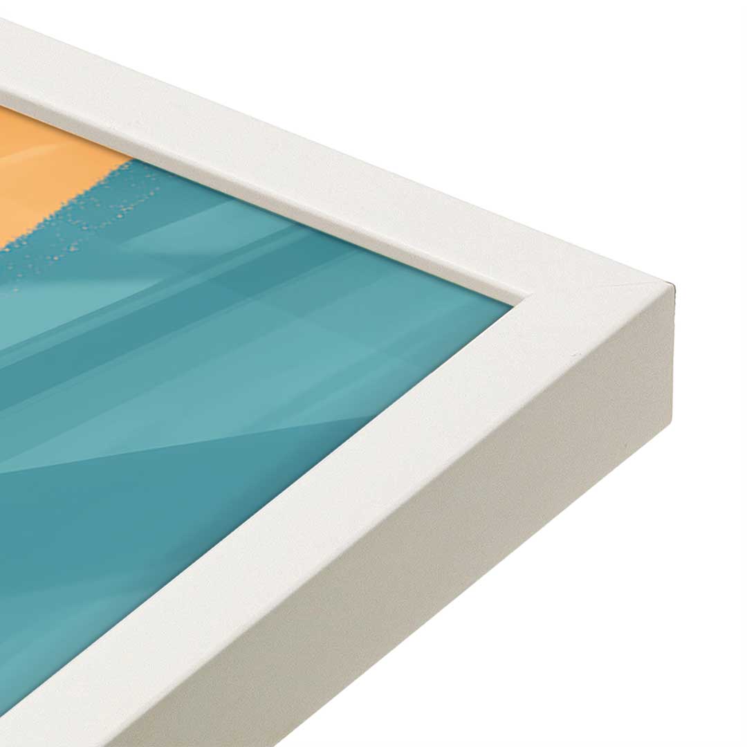 [Color:Opaque White], Picture of art in a Opaque White frame at an angle