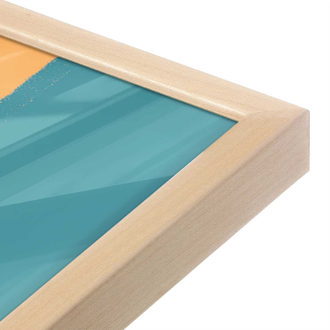 [Color:Raw Maple], Picture of art in a Raw Maple frame at an angle