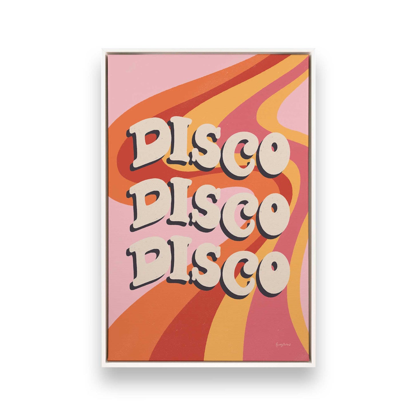 [Color:Opaque White], Picture of art in a White frame