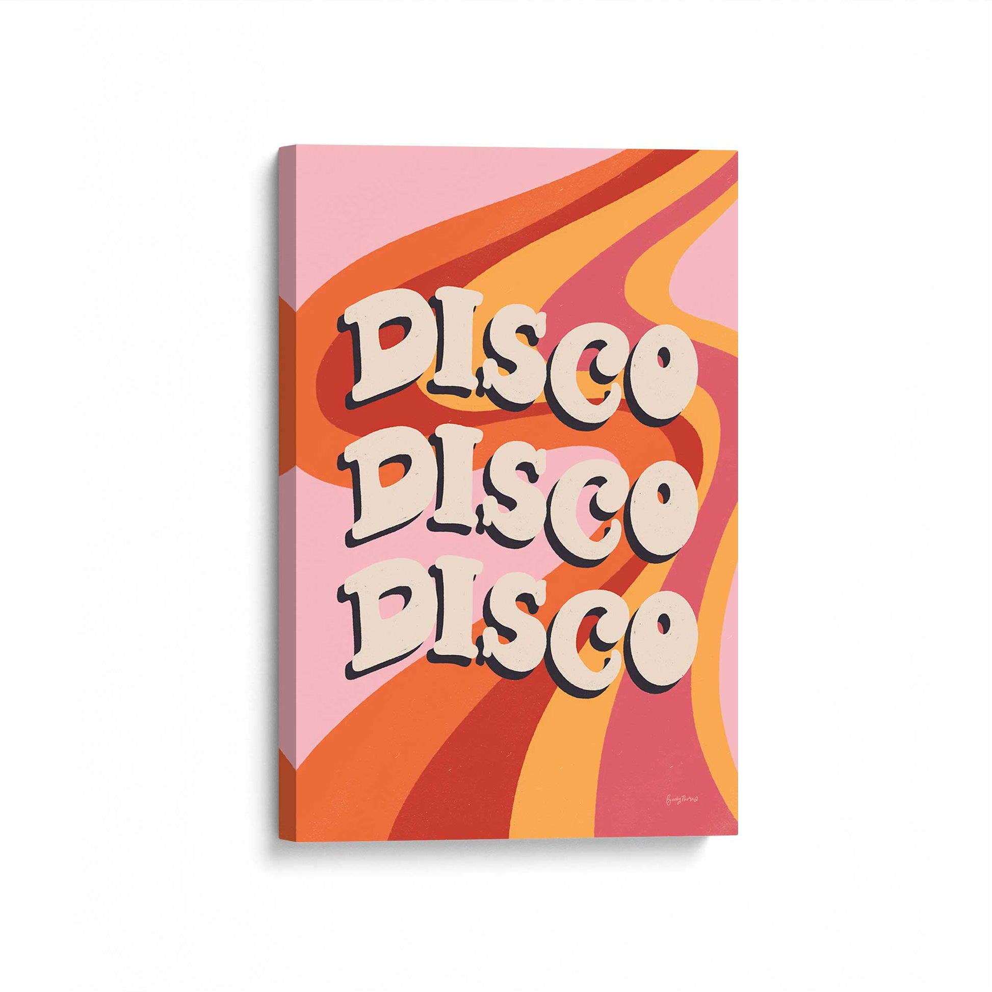 [Color:Stretched Canvas], Picture of art at an angle