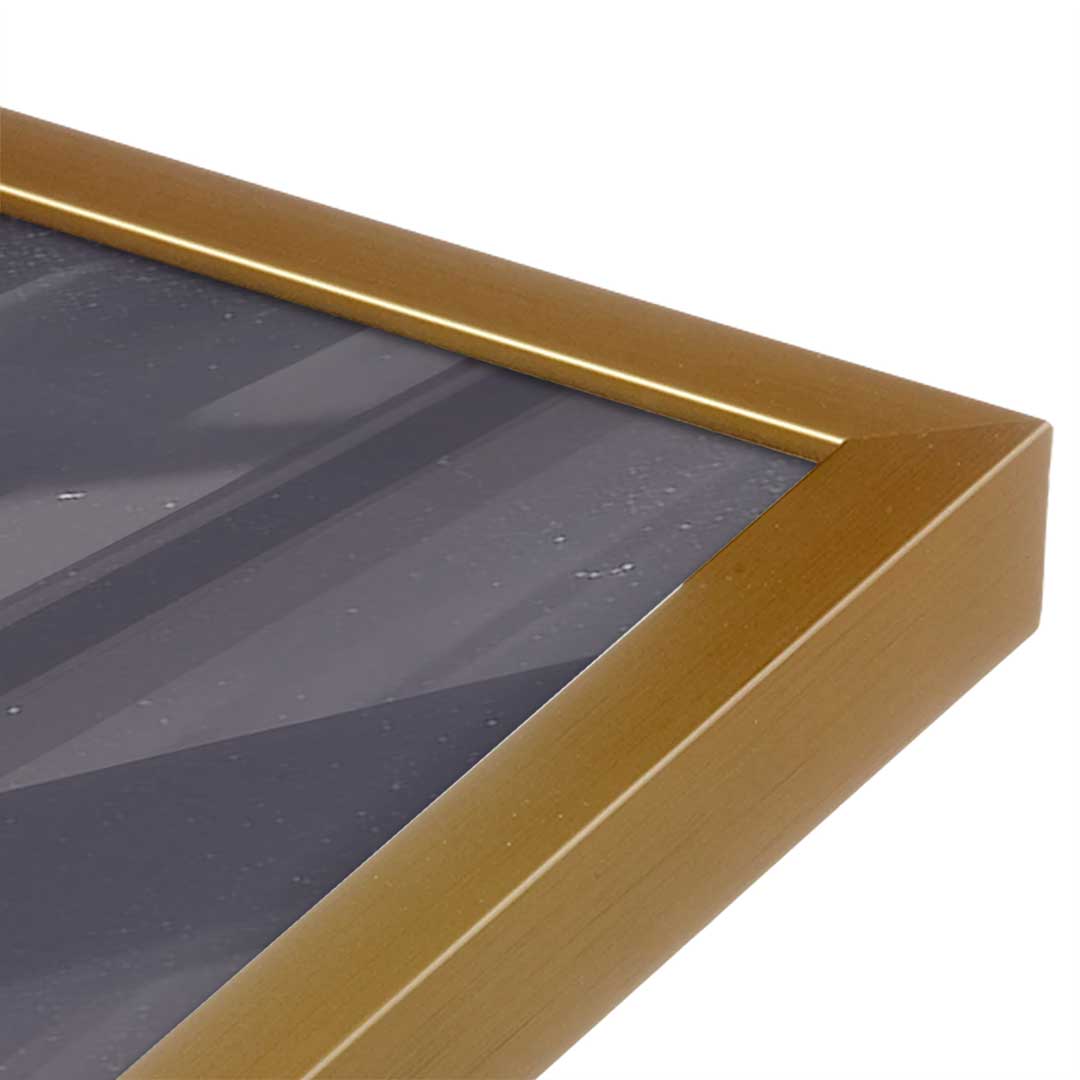 [Color:Polished Gold], Picture of art in a Polished Gold frame at an angle