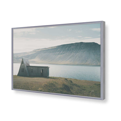[Color:Polished Chrome], Picture of art in a Polished Chrome frame of the corner