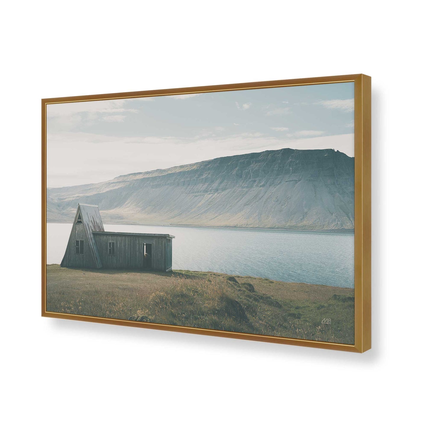 [Color:Polished Gold], Picture of art in a Polished Gold frame of the corner