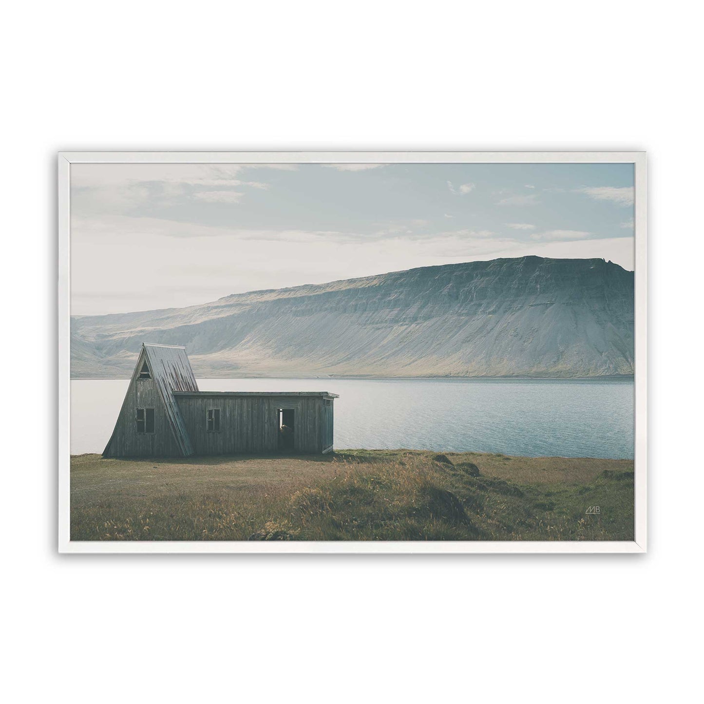 [Color:Opaque White], Picture of art in a Opaque White frame