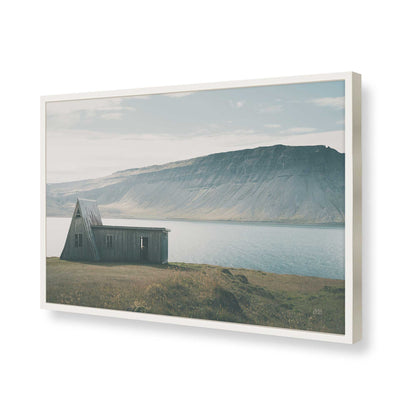 [Color:Opaque White], Picture of art in a Opaque White frame of the corner