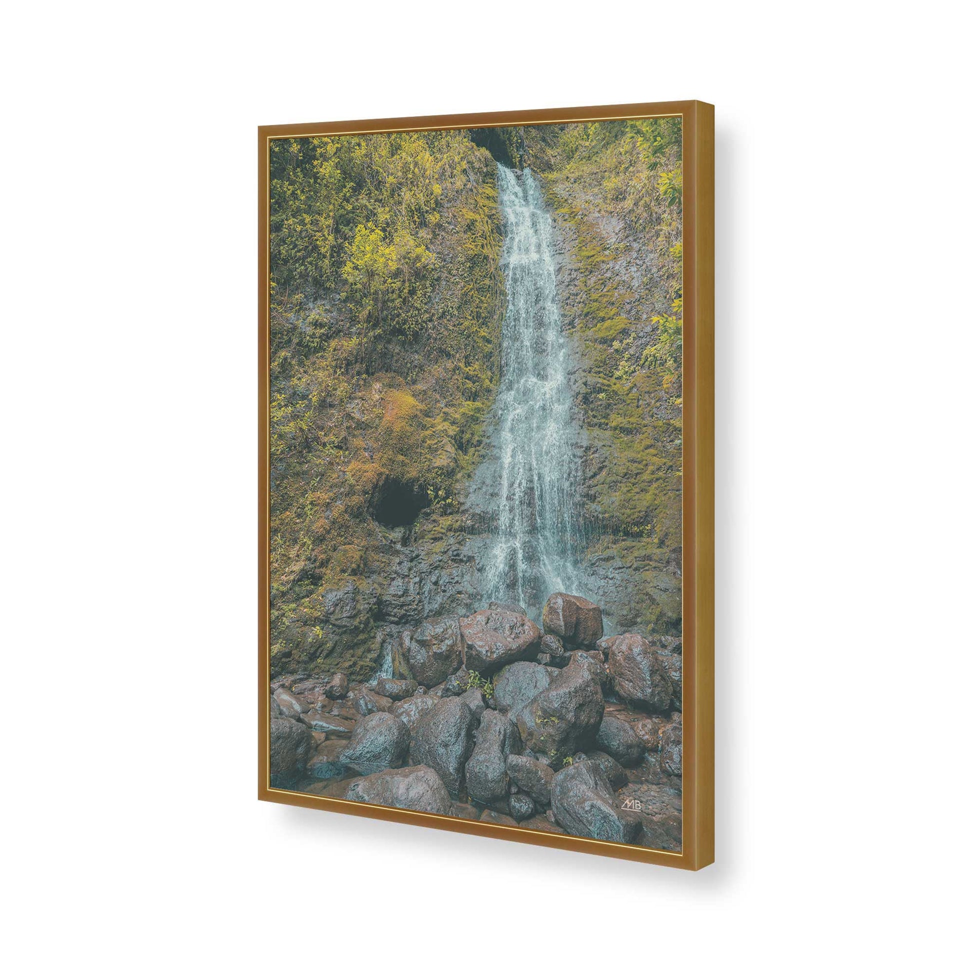 [Color:Polished Gold], Picture of art in a Polished Gold frame of the corner
