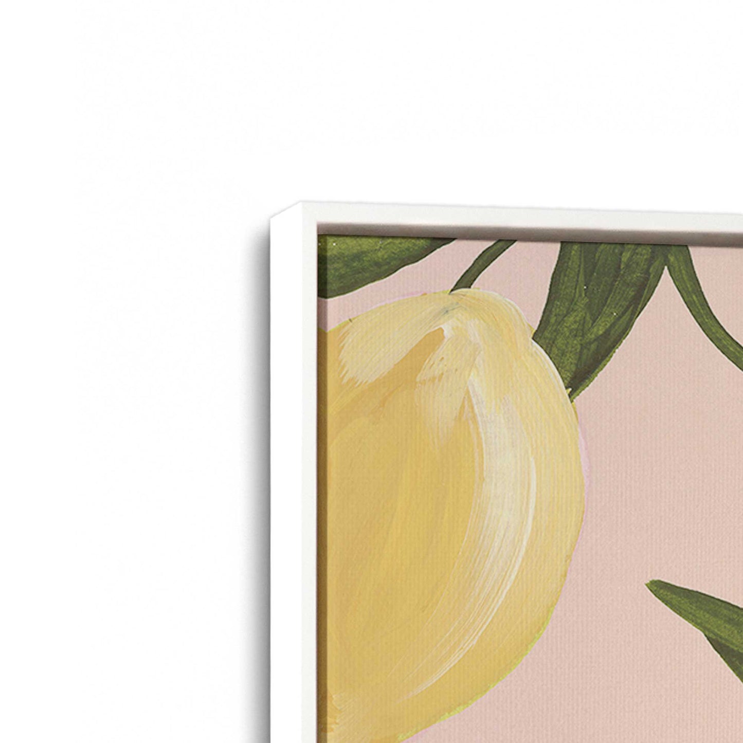 [Color:Opaque White], Picture of art in a White frame at an angle