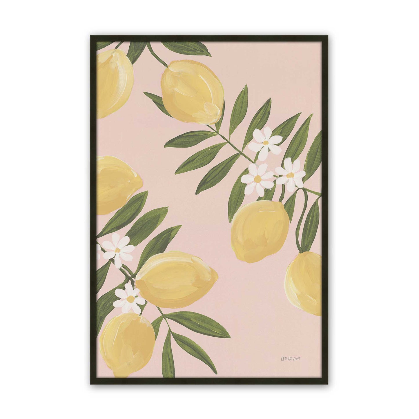 [Color:Satin Black], Picture of art in a Satin Black frame