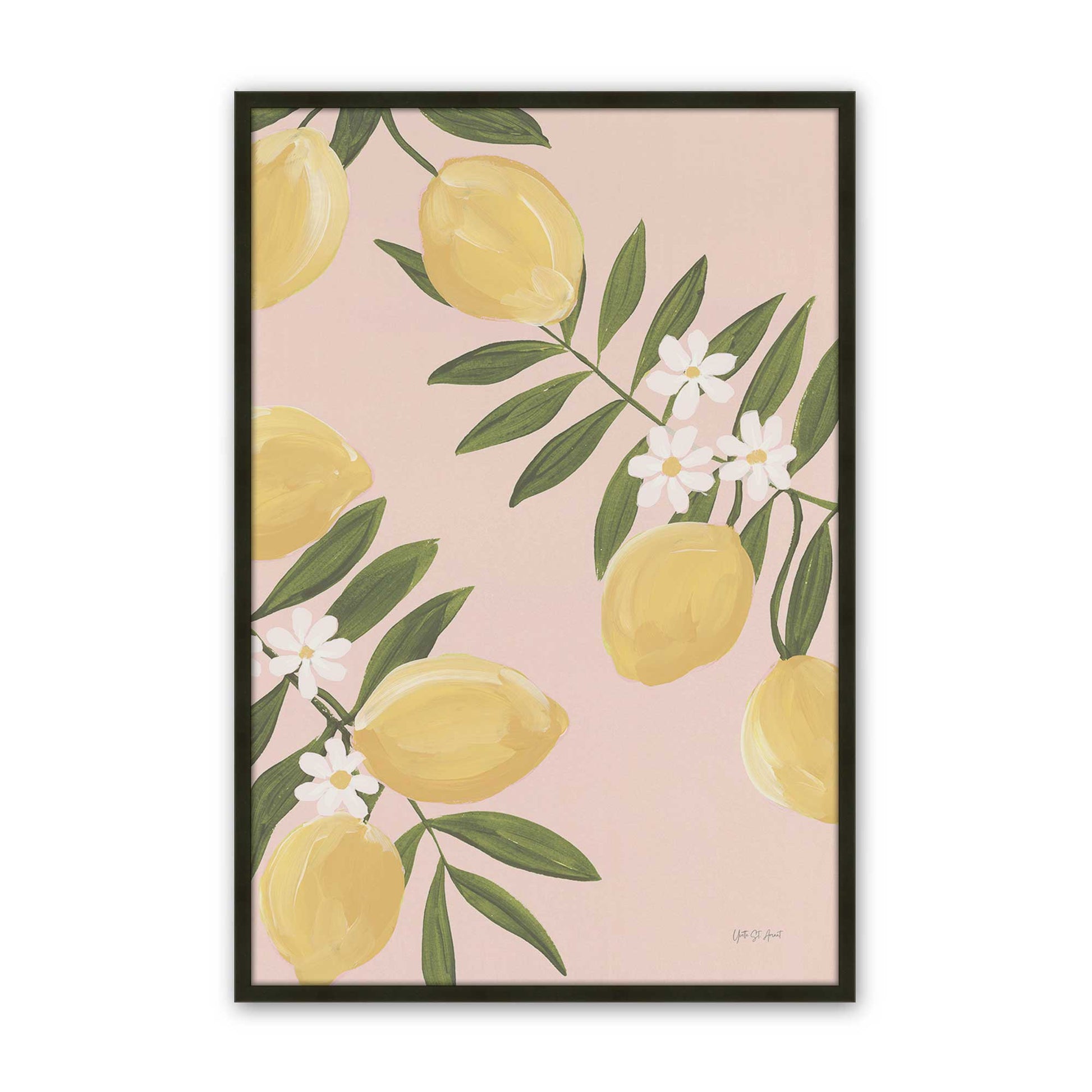 [Color:Satin Black], Picture of art in a Satin Black frame