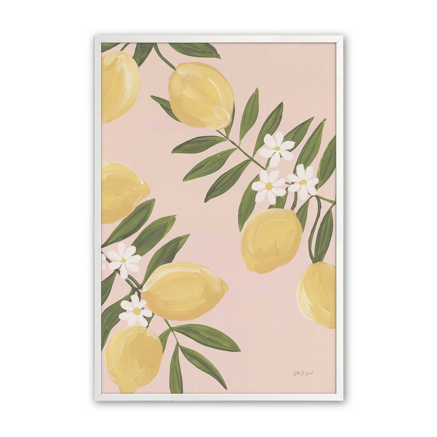 [Color:Opaque White], Picture of art in a Opaque White frame