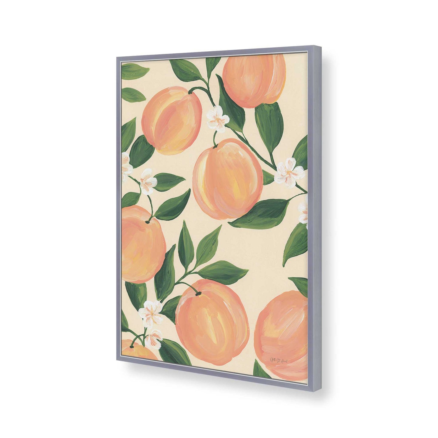 [Color:Polished Chrome], Picture of art in a Polished Chrome frame of the corner