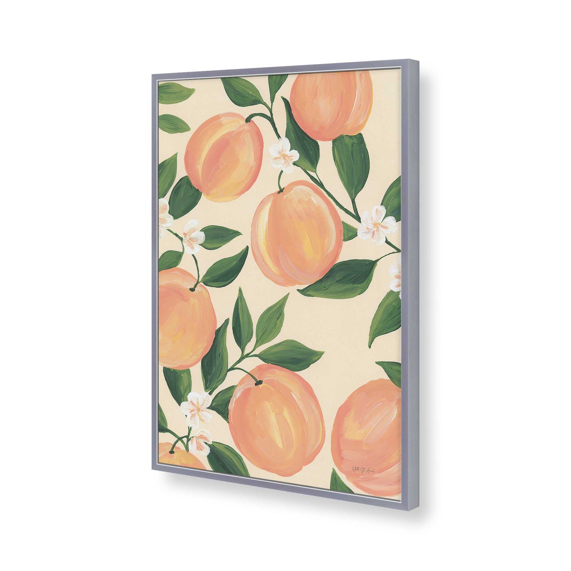 [Color:Polished Chrome], Picture of art in a Polished Chrome frame of the corner