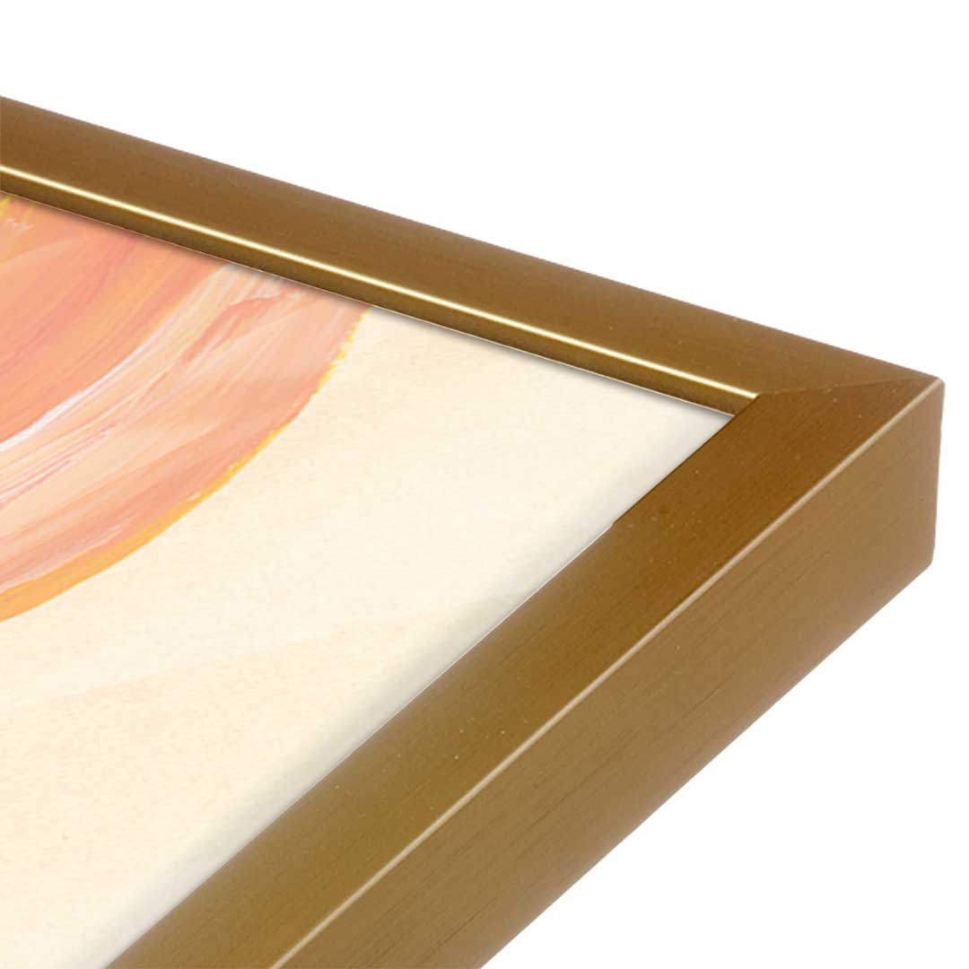 [Color:Polished Gold], Picture of art in a Polished Gold frame at an angle