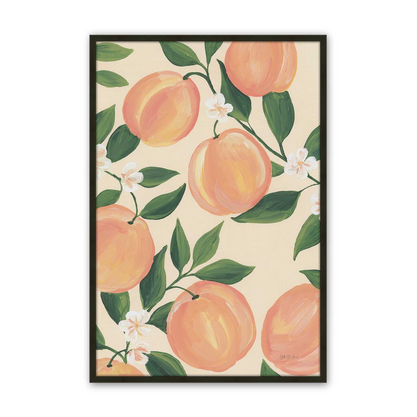 [Color:Satin Black], Picture of art in a Satin Black frame