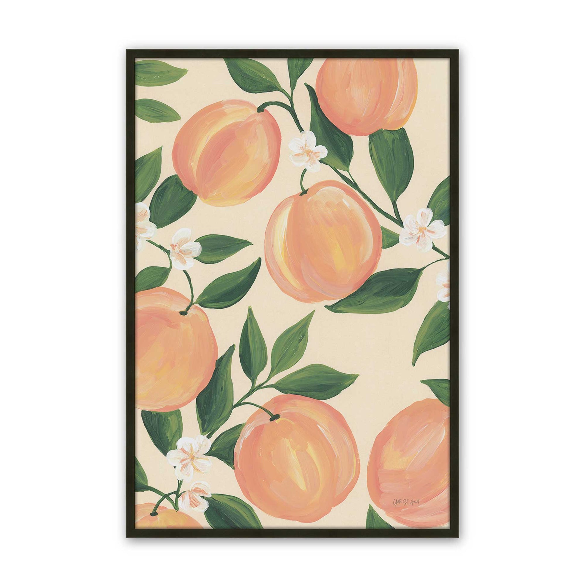 [Color:Satin Black], Picture of art in a Satin Black frame