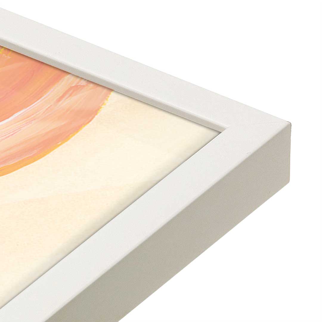 [Color:Opaque White], Picture of art in a Opaque White frame at an angle