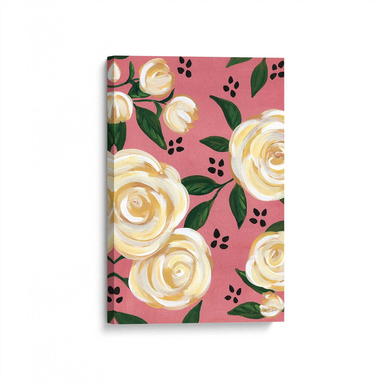 [Color:Stretched Canvas], Picture of art at an angle