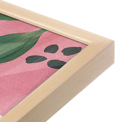 [Color:Raw Maple], Picture of art in a Raw Maple frame at an angle