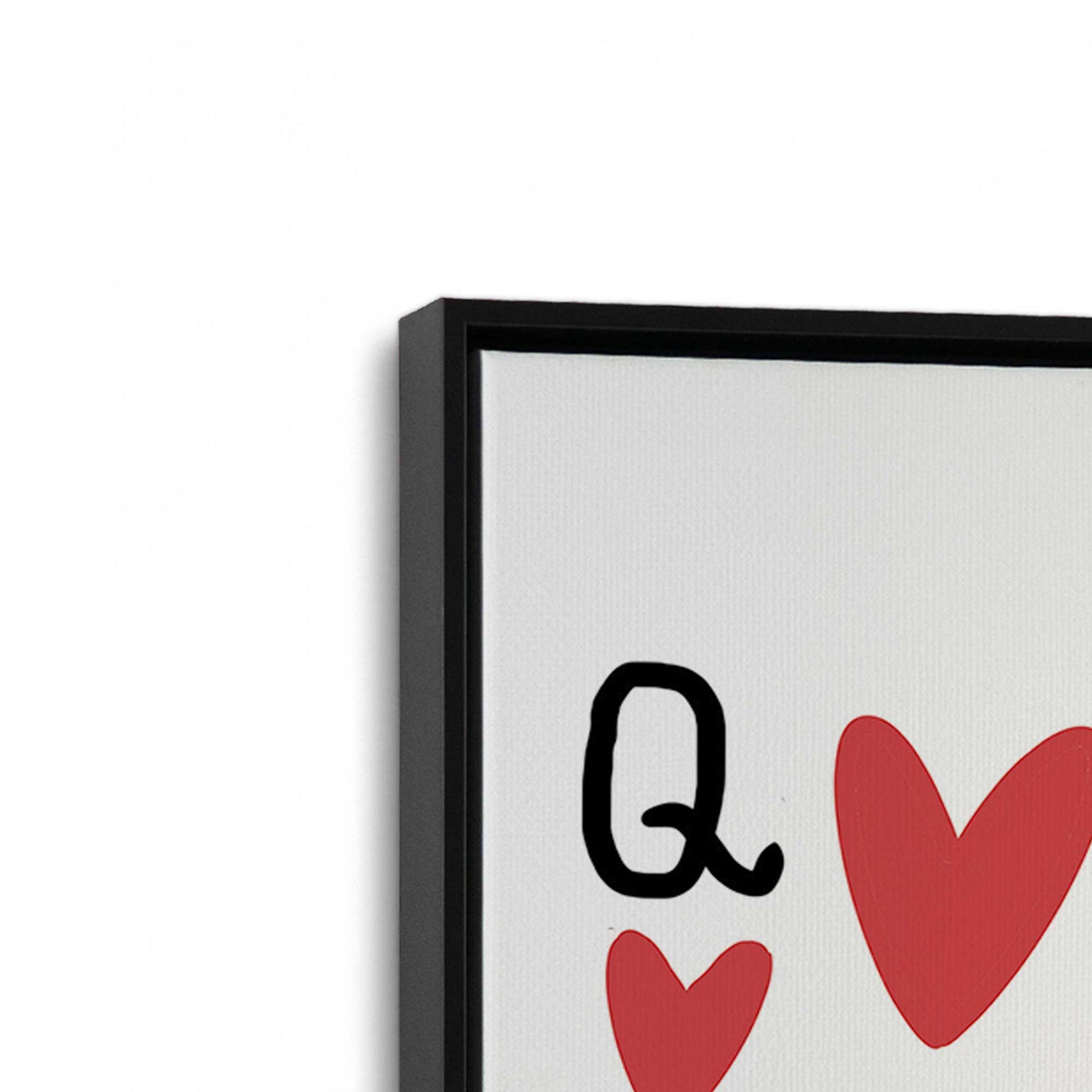 [Color:Satin Black], Picture of art in a Satin Black frame at an angle