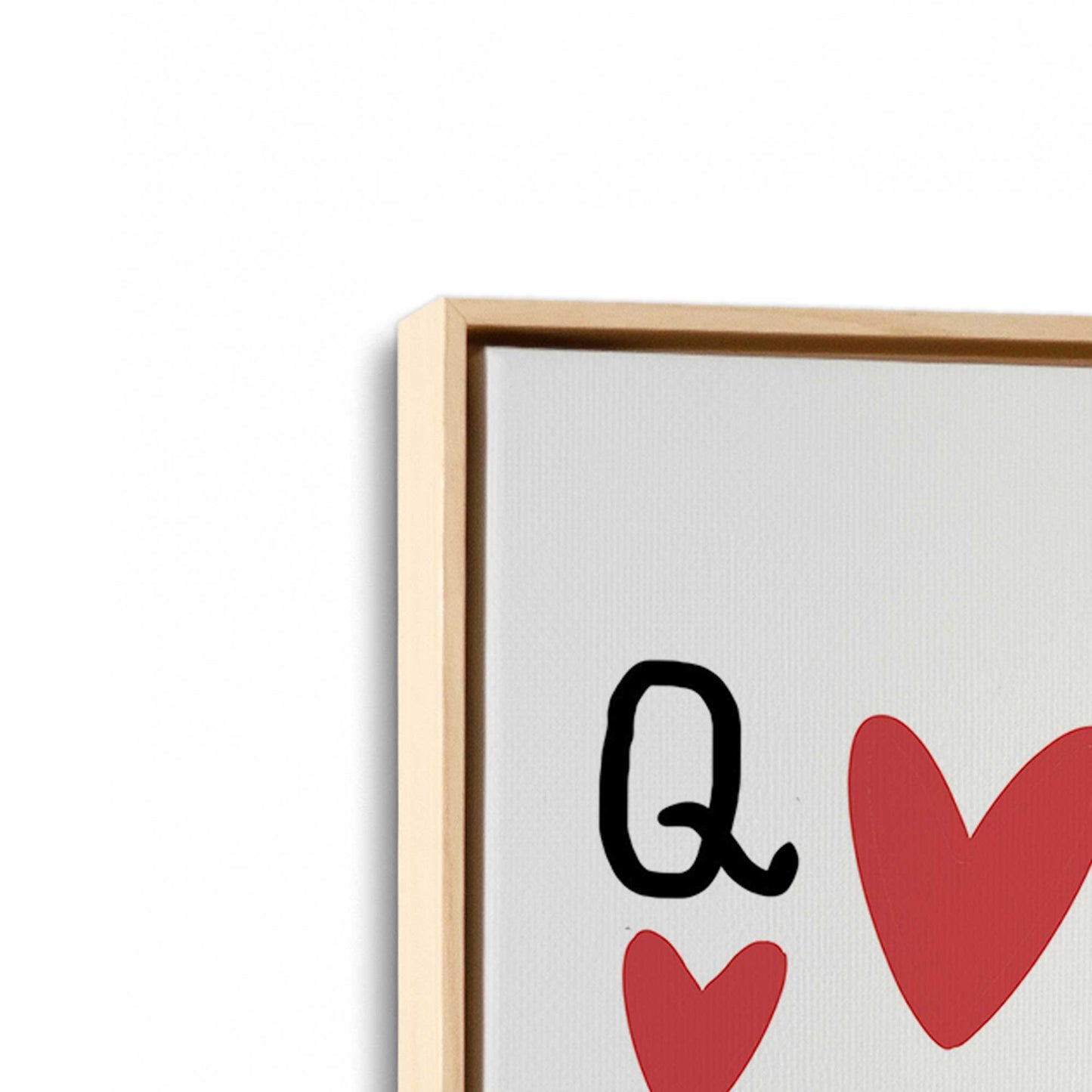 [Color:American Maple], Picture of art in a American Maple frame at an angle