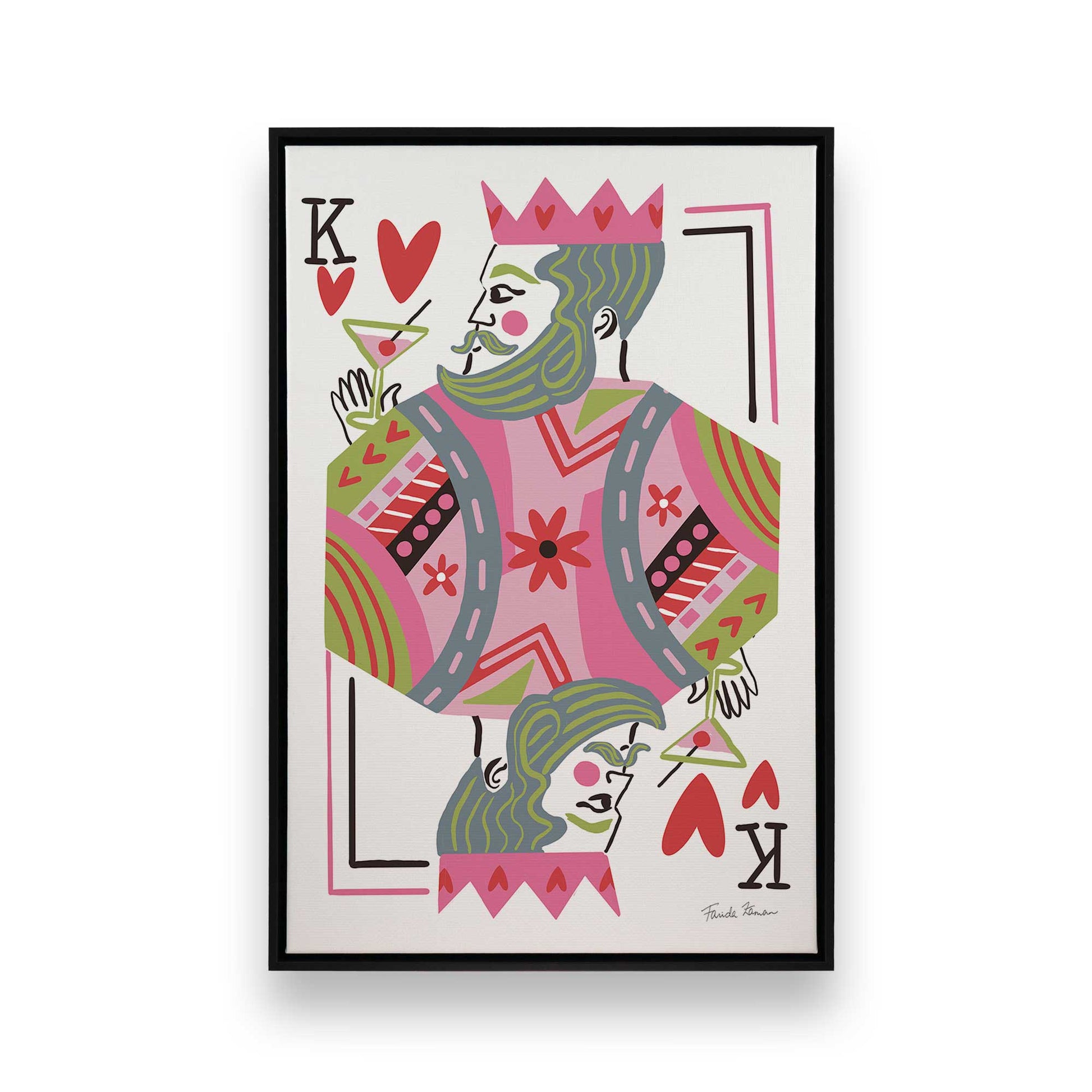 [Color:Satin Black], Picture of art in a Satin Black frame