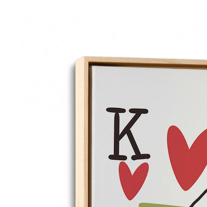 [Color:American Maple], Picture of art in a American Maple frame at an angle