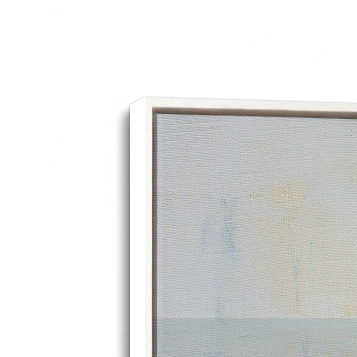 [Color:Opaque White], Picture of art in a White frame at an angle
