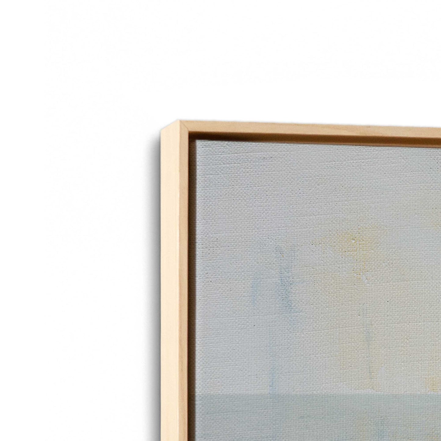 [Color:American Maple], Picture of art in a American Maple frame at an angle