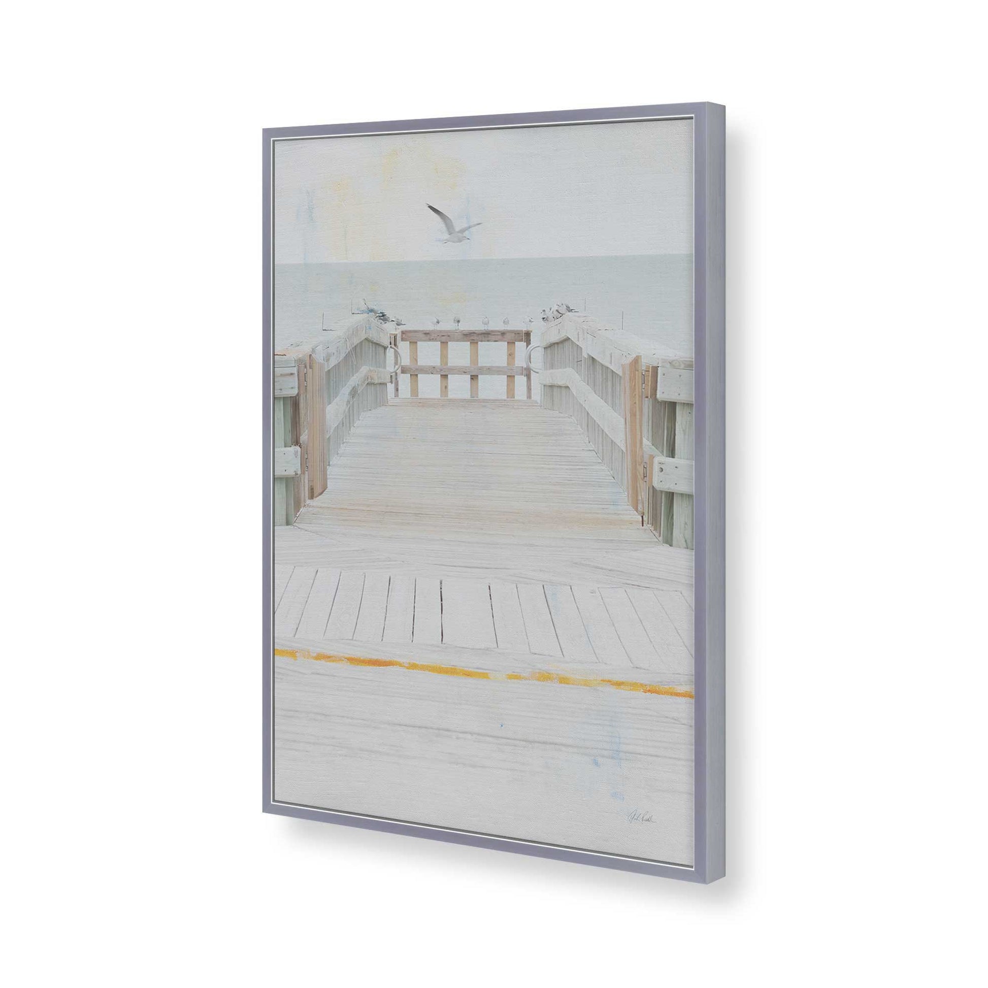 [Color:Polished Chrome], Picture of art in a Polished Chrome frame of the corner