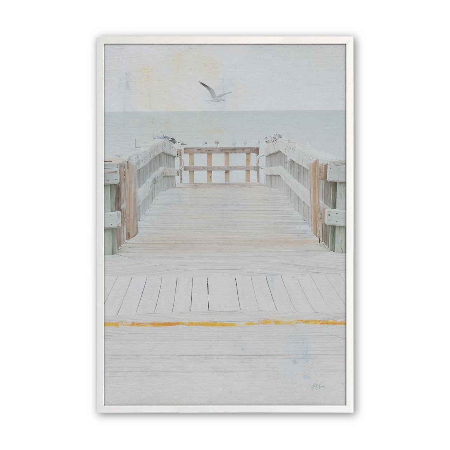 [Color:Opaque White], Picture of art in a Opaque White frame