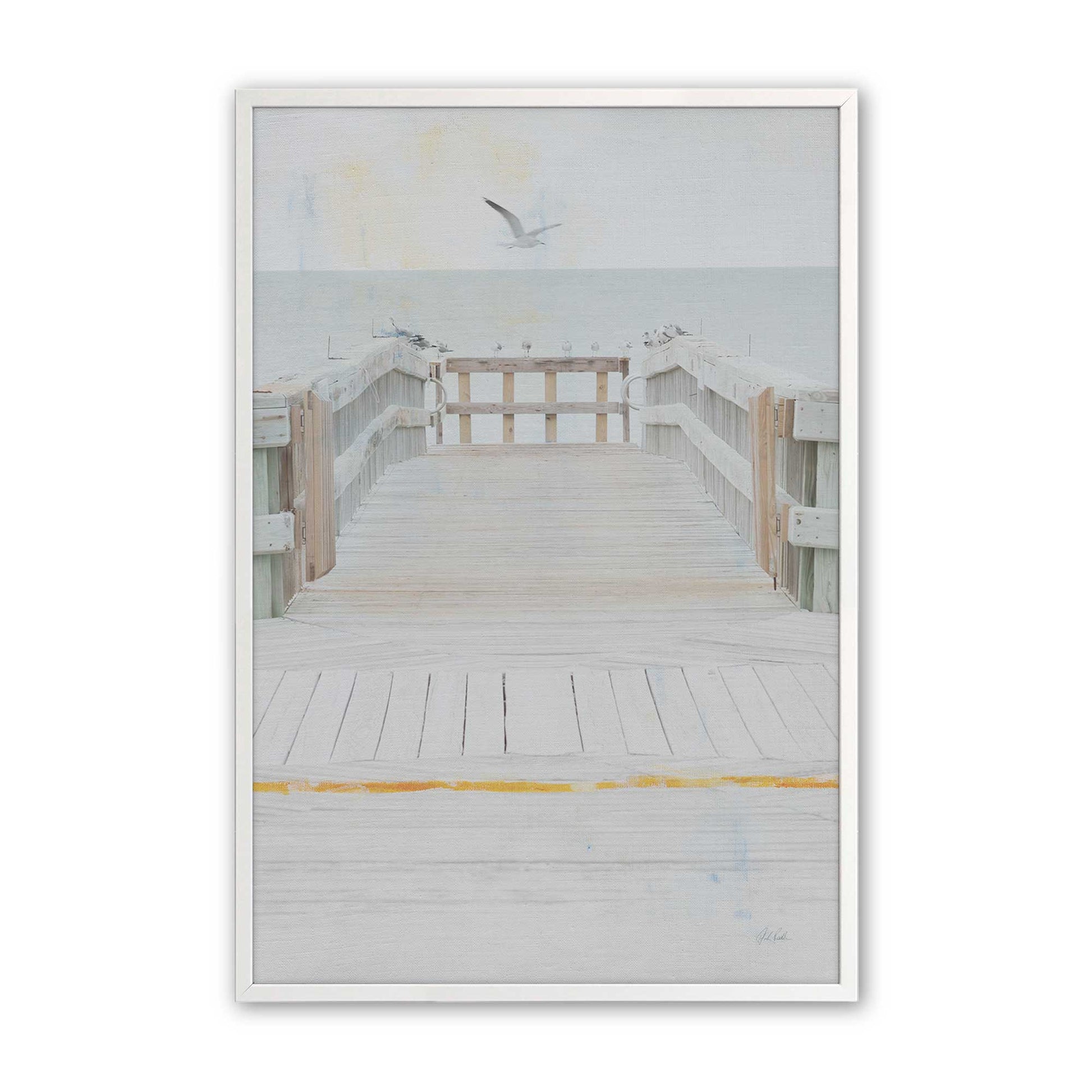 [Color:Opaque White], Picture of art in a Opaque White frame