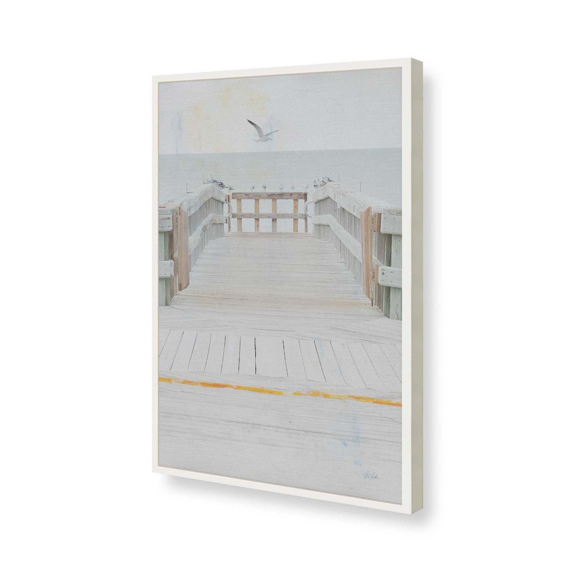 [Color:Opaque White], Picture of art in a Opaque White frame of the corner