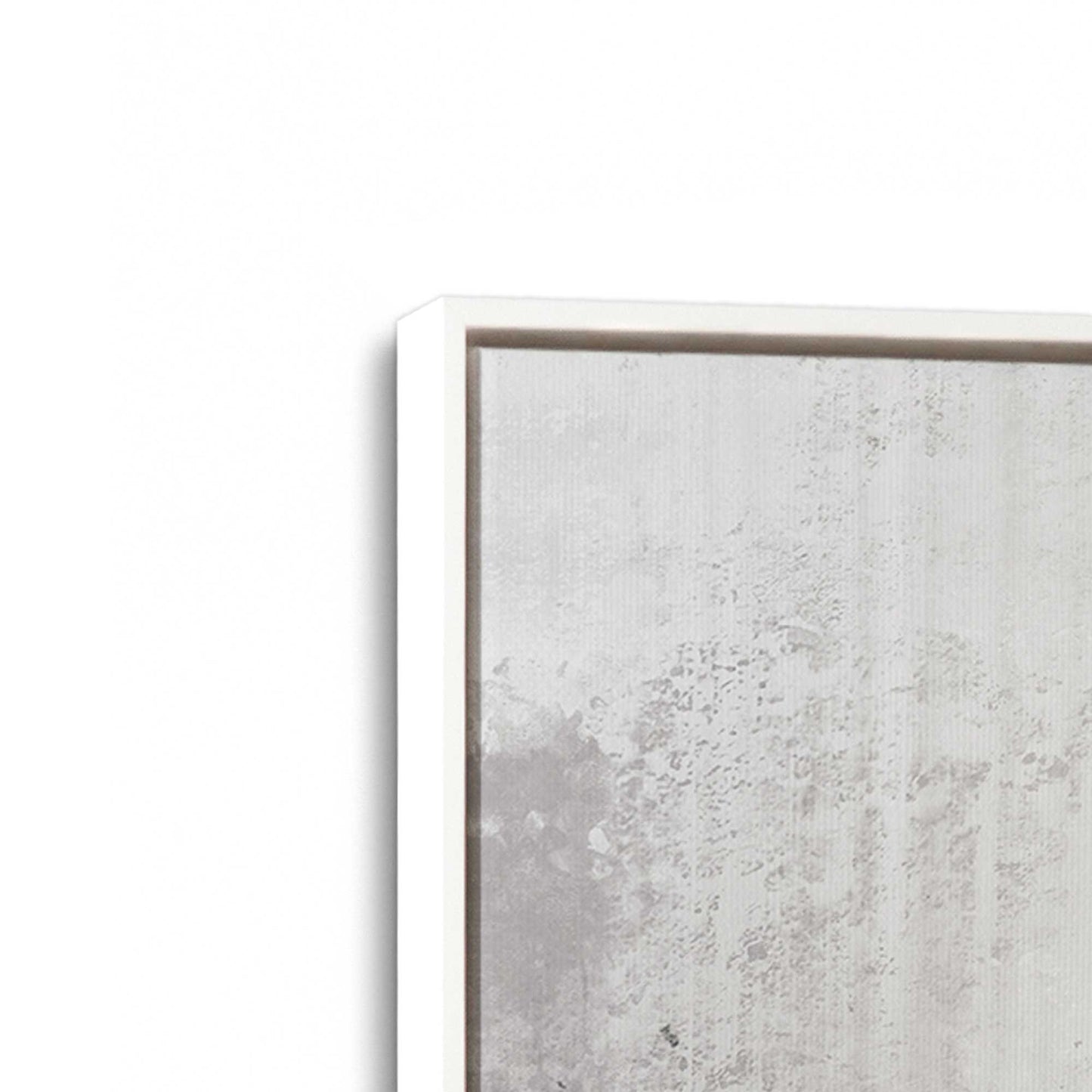 [Color:Opaque White], Picture of art in a White frame at an angle