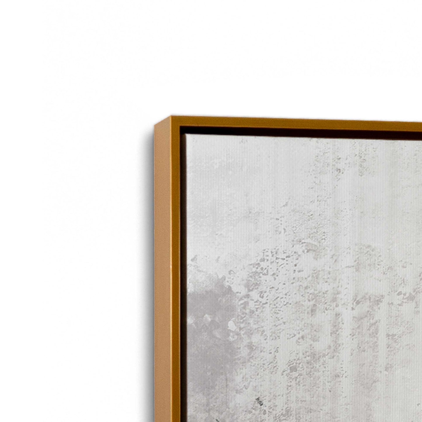 [Color:Polished Gold], Picture of art in a Polished Gold frame at an angle