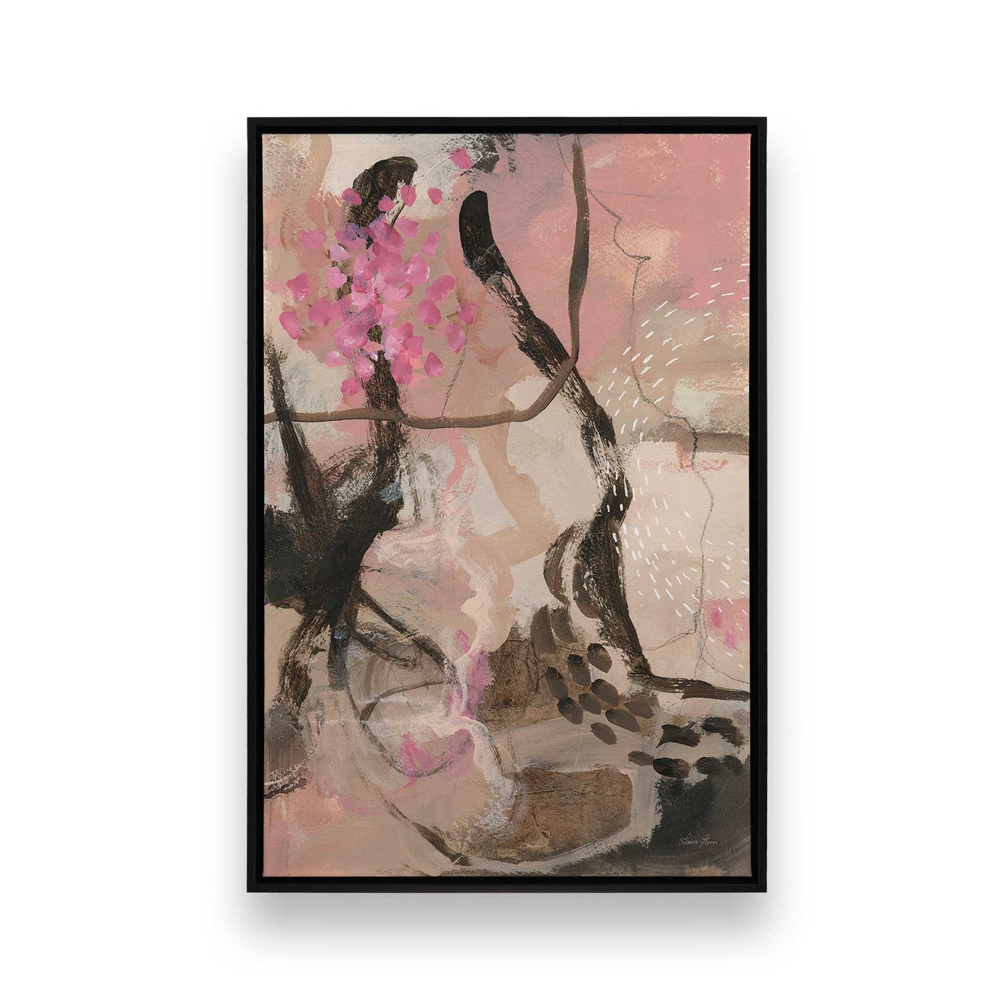 [Color:Satin Black], Picture of art in a Satin Black frame