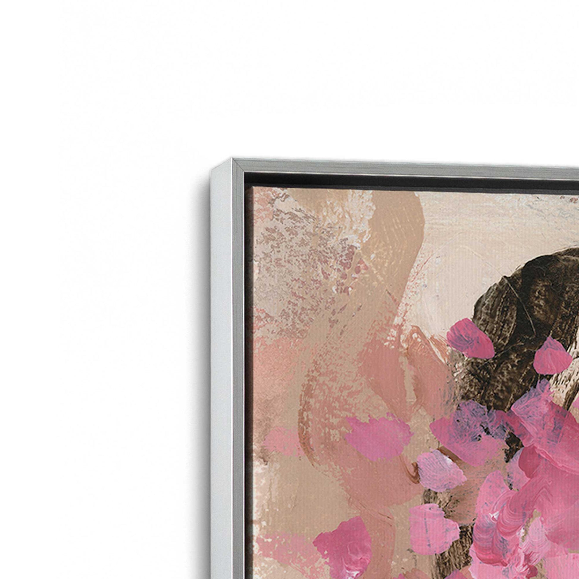 [Color:Polished Chrome], Picture of art in a Polished Chrome frame at an angle