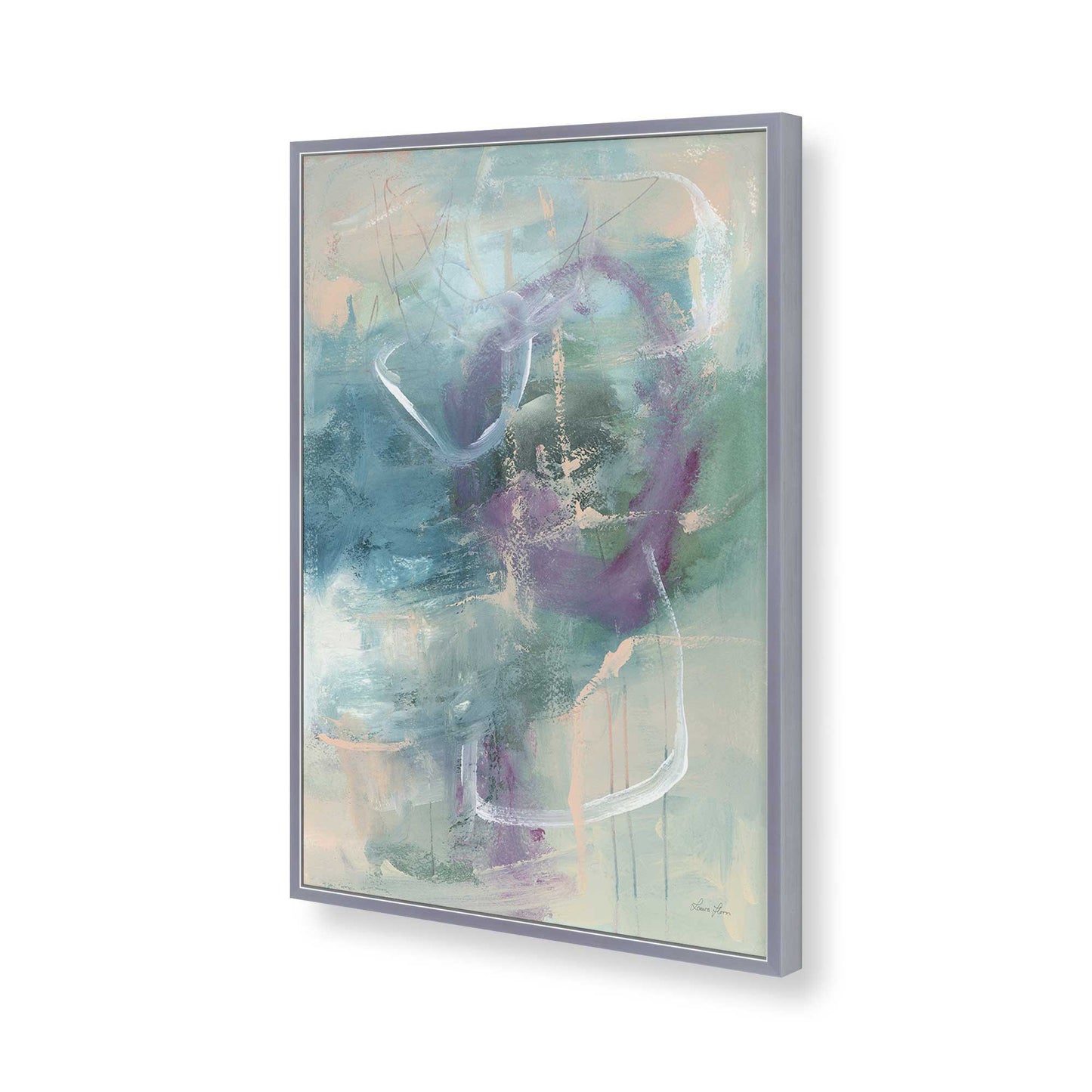 [Color:Polished Chrome], Picture of art in a Polished Chrome frame of the corner