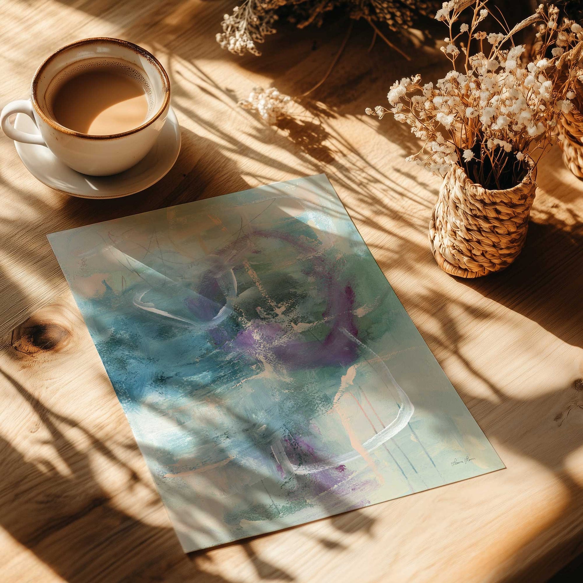 [Color:Rolled Print], Picture of close up of art