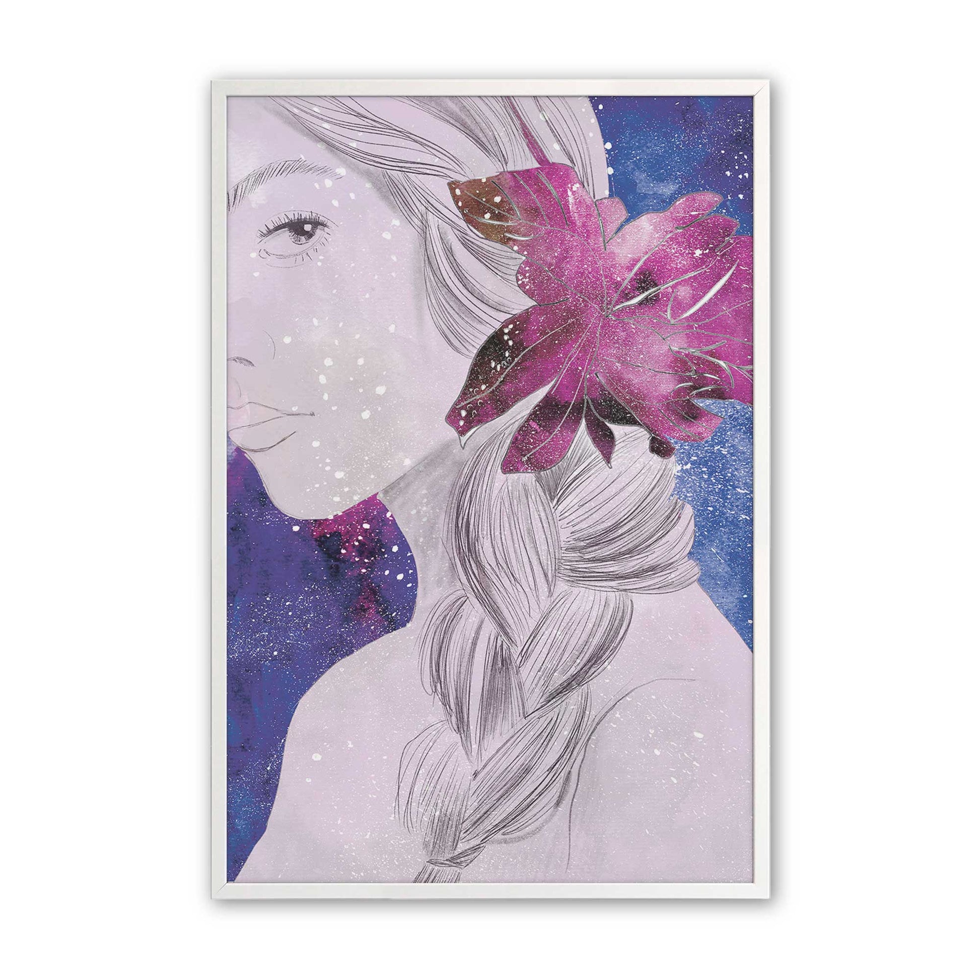 [Color:Opaque White], Picture of art in a Opaque White frame