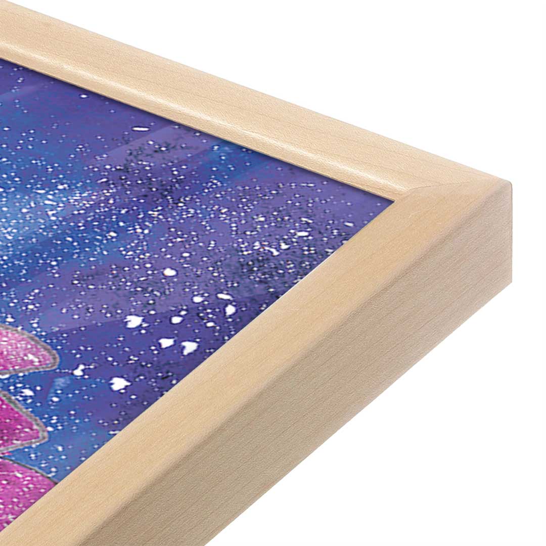 [Color:Raw Maple], Picture of art in a Raw Maple frame at an angle