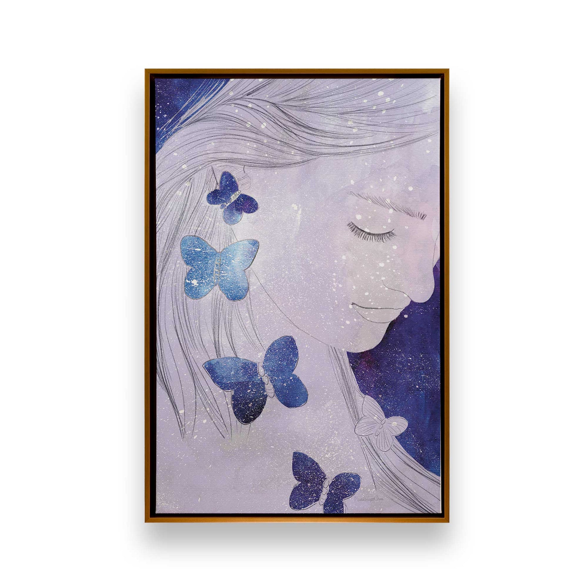 [Color:Polished Gold], Picture of art in a Polished Gold frame