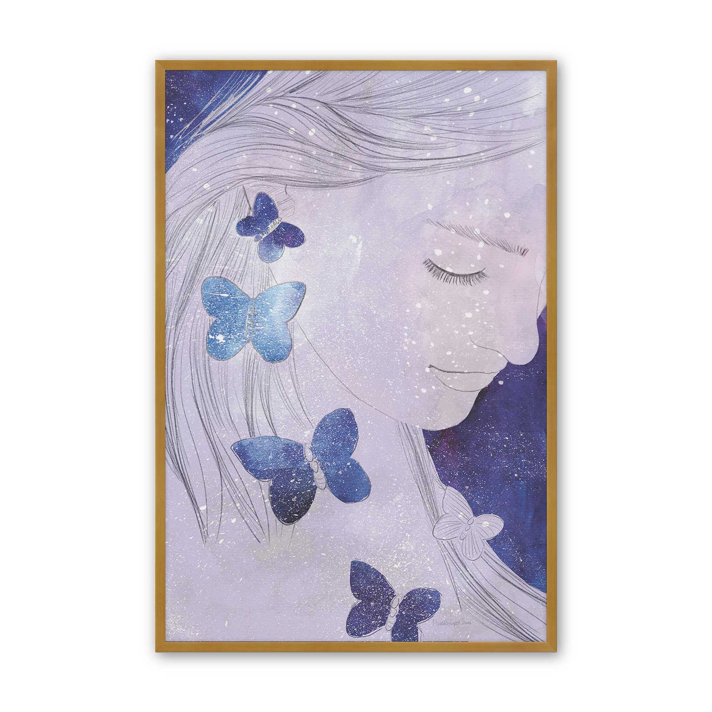 [Color:Polished Gold], Picture of art in a Polished Gold frame