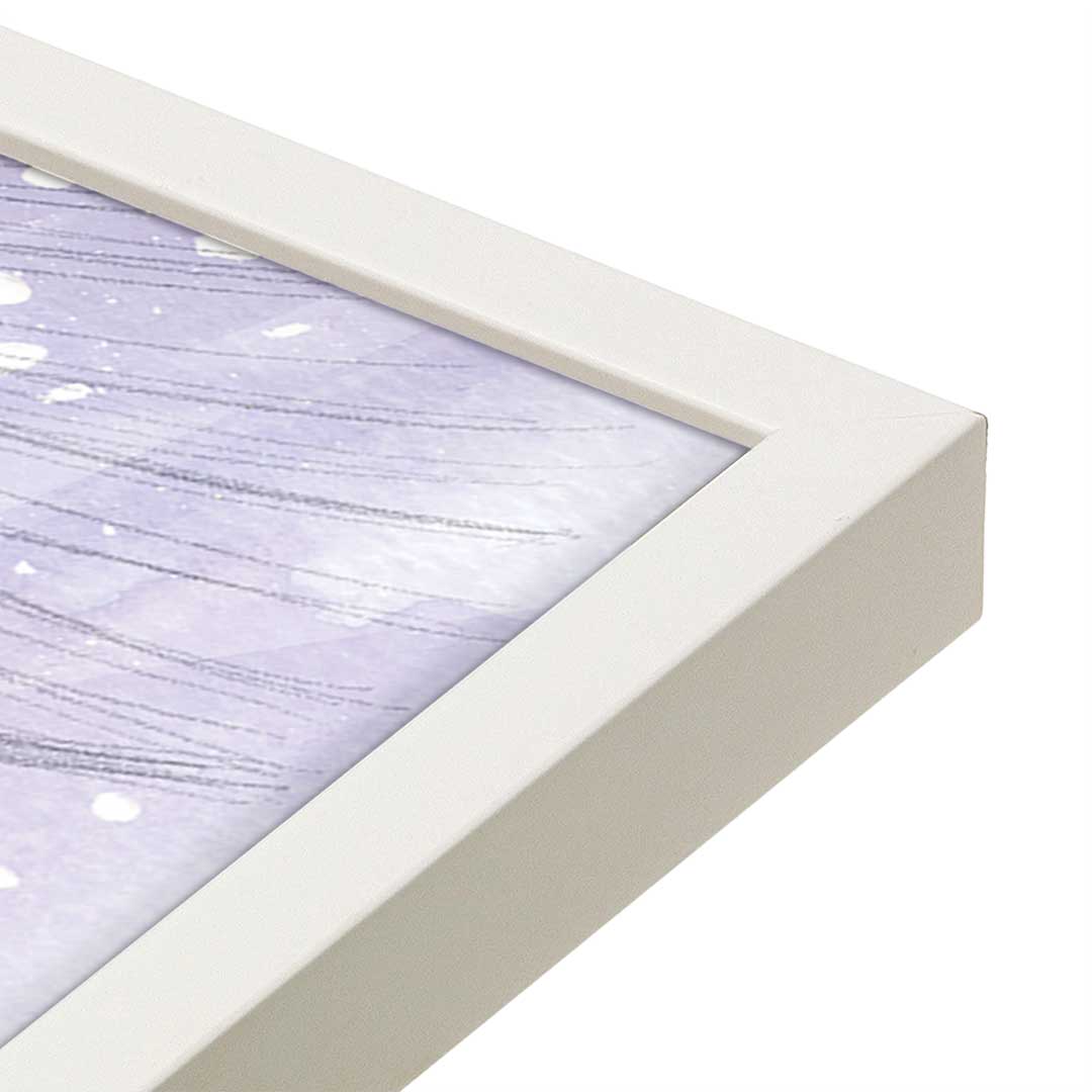 [Color:Opaque White], Picture of art in a Opaque White frame at an angle