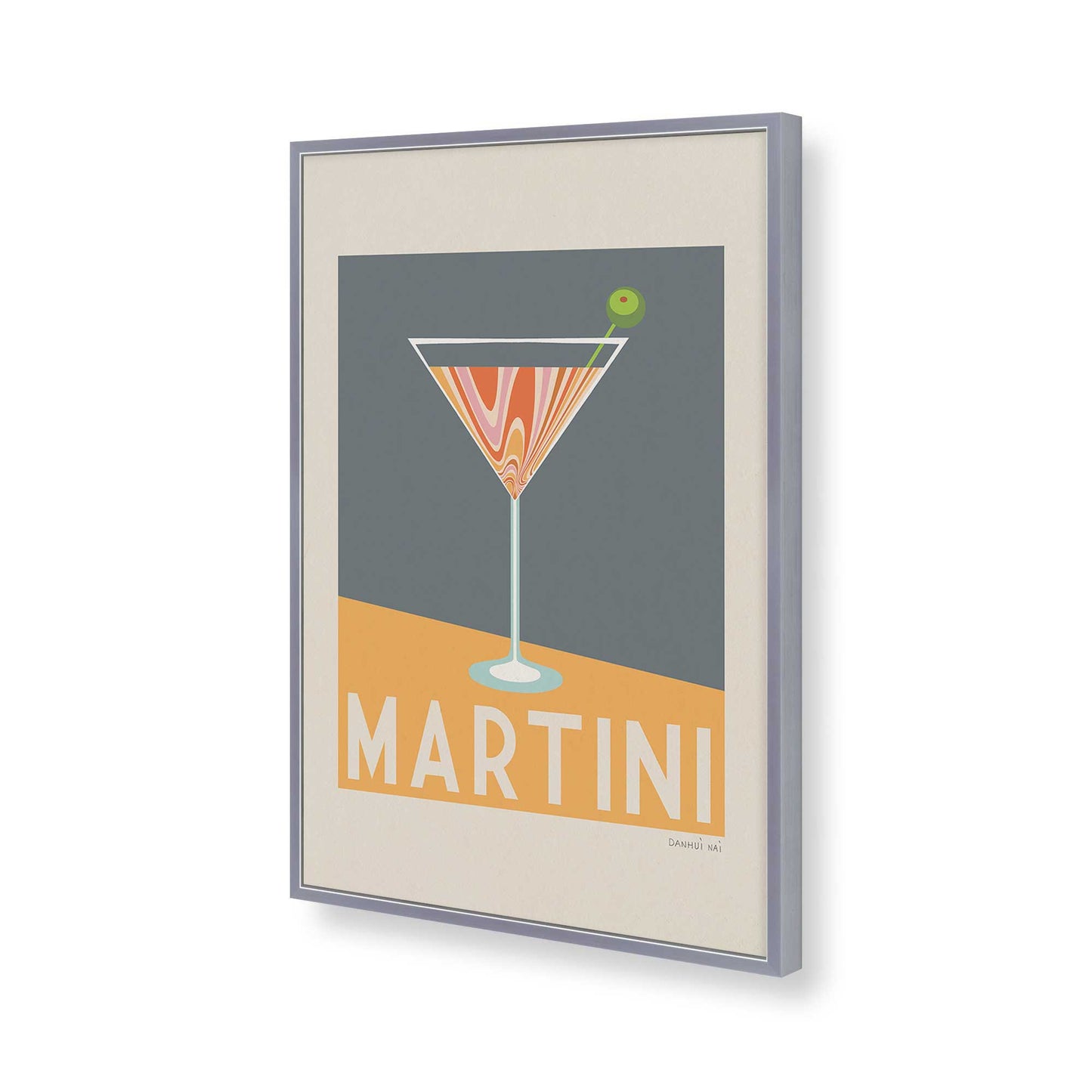 [Color:Polished Chrome], Picture of art in a Polished Chrome frame of the corner
