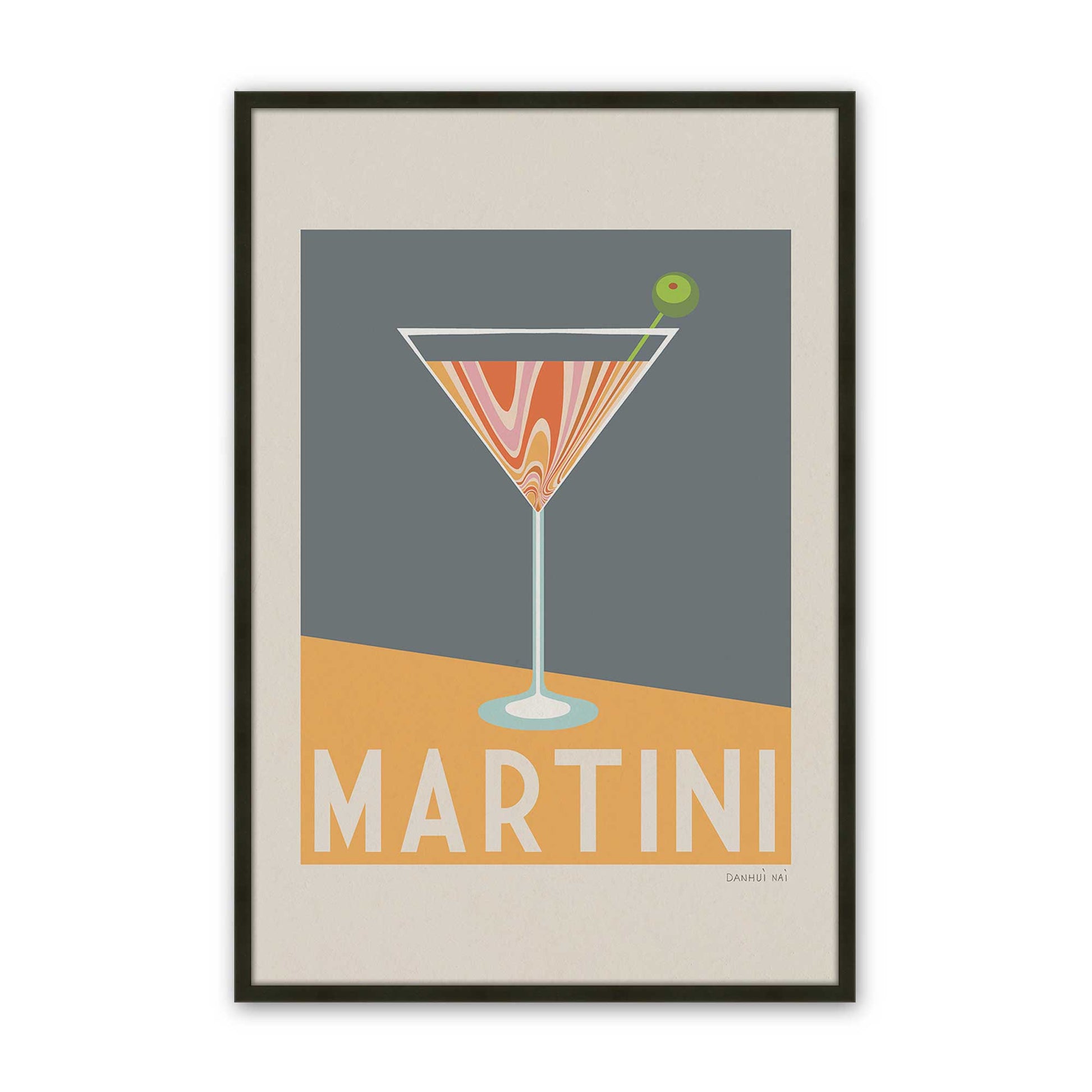 [Color:Satin Black], Picture of art in a Satin Black frame