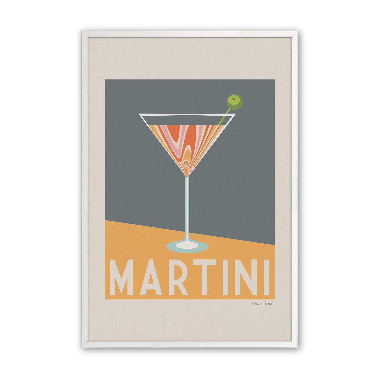 [Color:Opaque White], Picture of art in a Opaque White frame